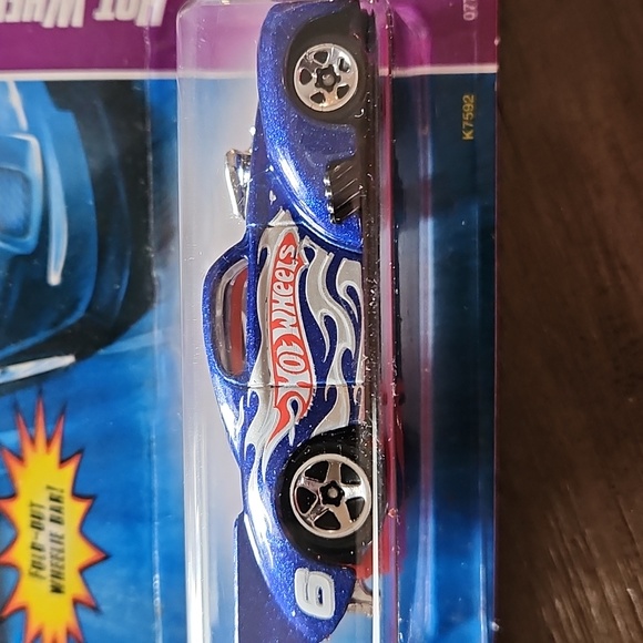 Hot Wheels Blue 1941 Willys Coupe # 01 of 04 with fold out wheelie bar - Picture 2 of 4